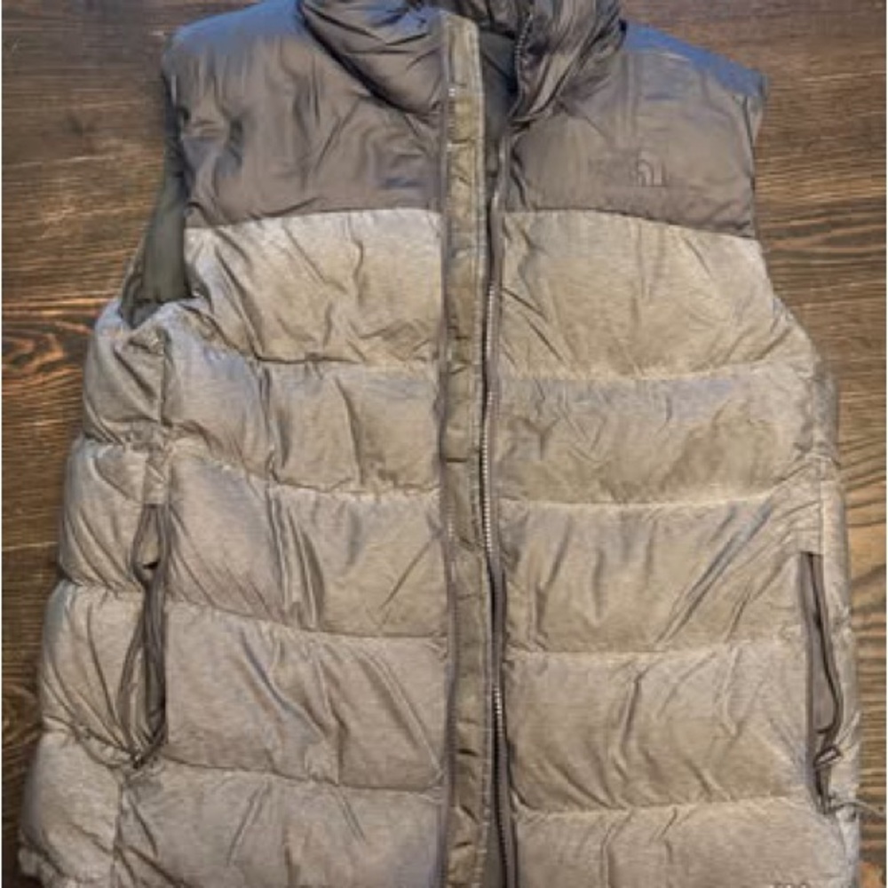 The North Face Two-Tone Gray Puffer Vest